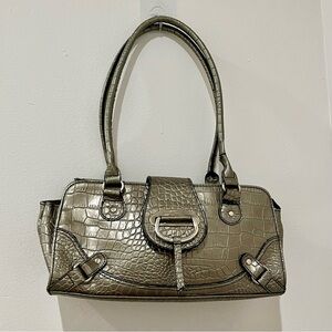 Y2K Croc Metallic Handbag